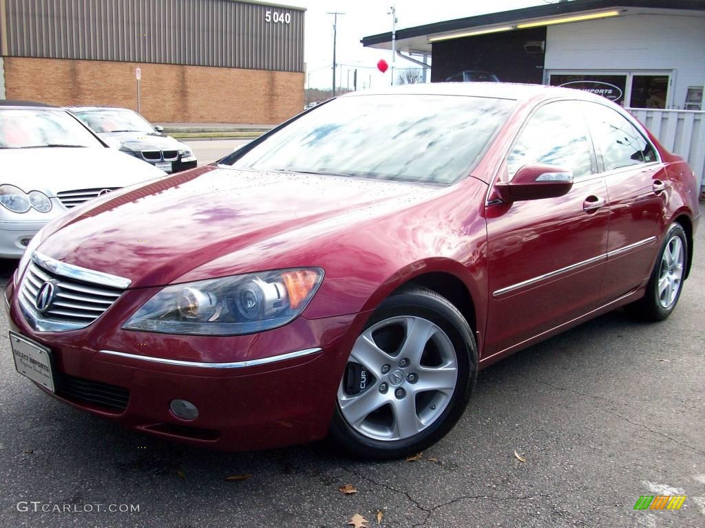 2005 RL 3.5 AWD Sedan - Redondo Red Pearl / Ebony photo #1