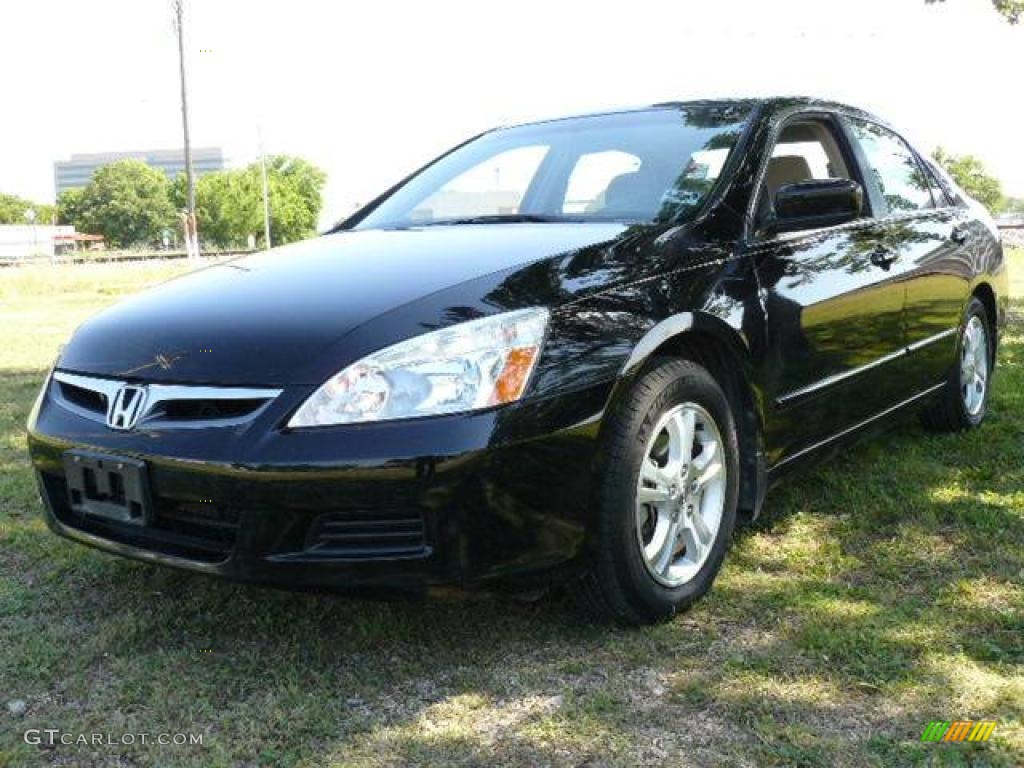 2006 Accord SE Sedan - Nighthawk Black Pearl / Ivory photo #1