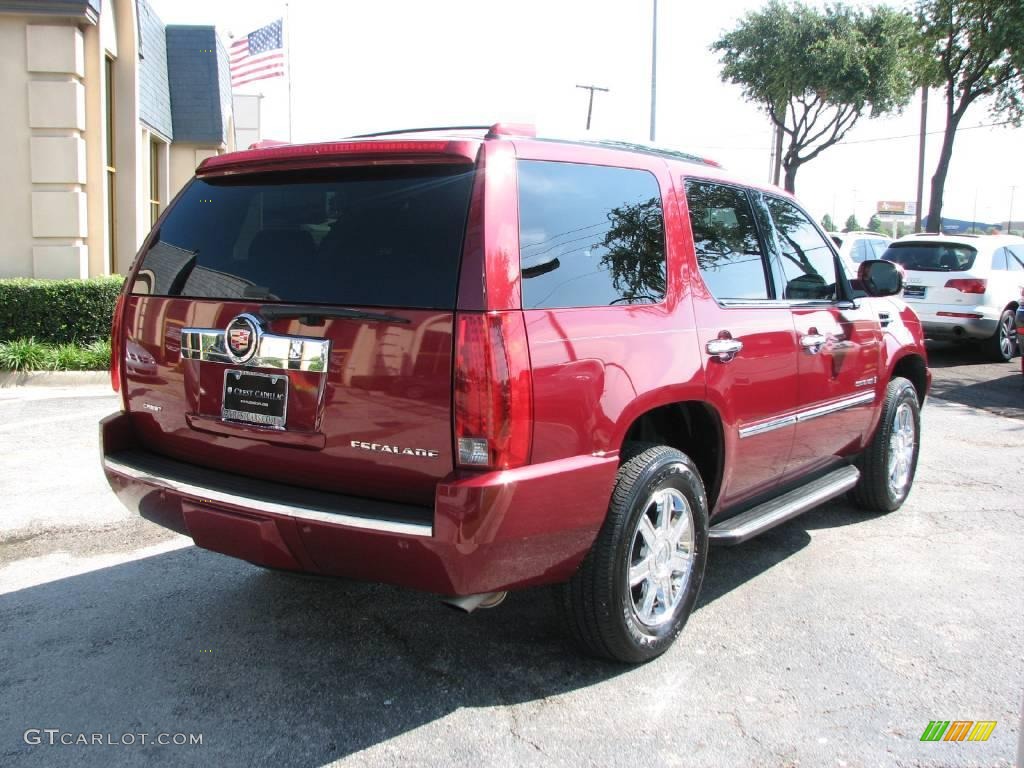 2007 Escalade  - Red-E / Ebony/Ebony photo #6