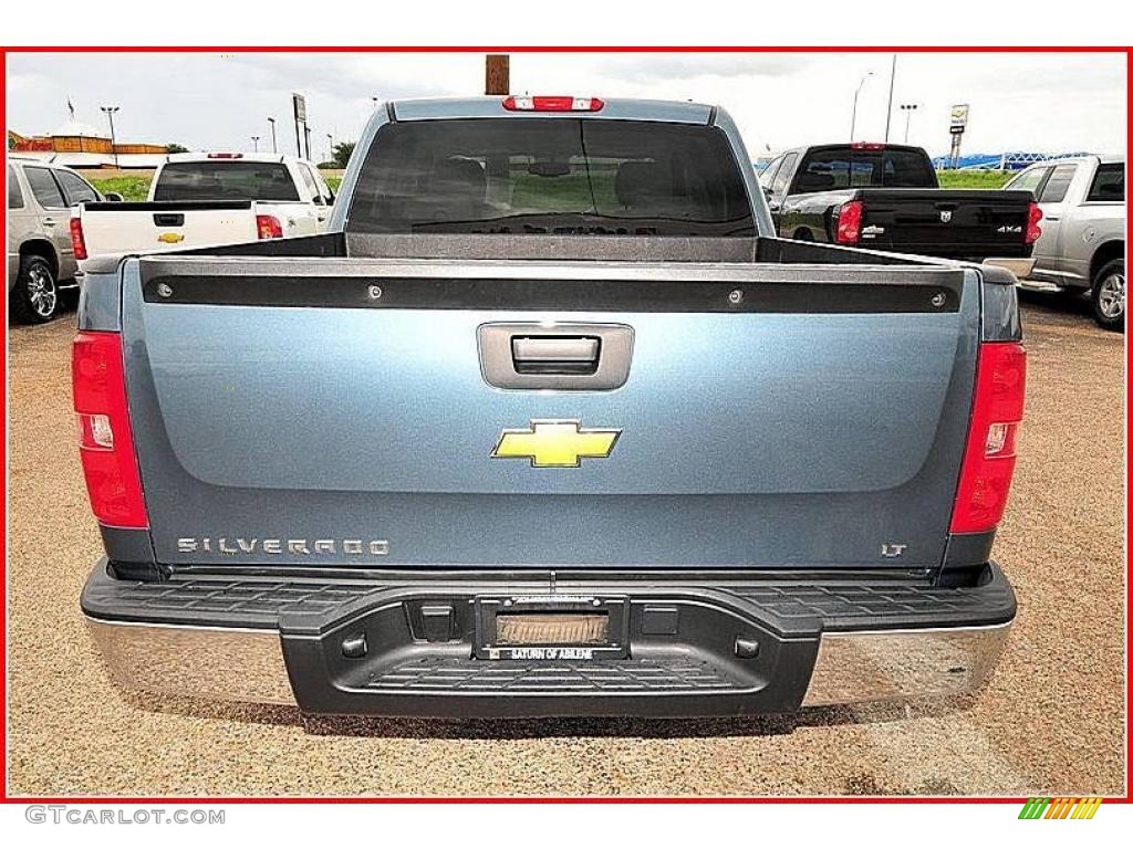 2008 Silverado 1500 LT Crew Cab - Blue Granite Metallic / Light Titanium/Ebony Accents photo #4