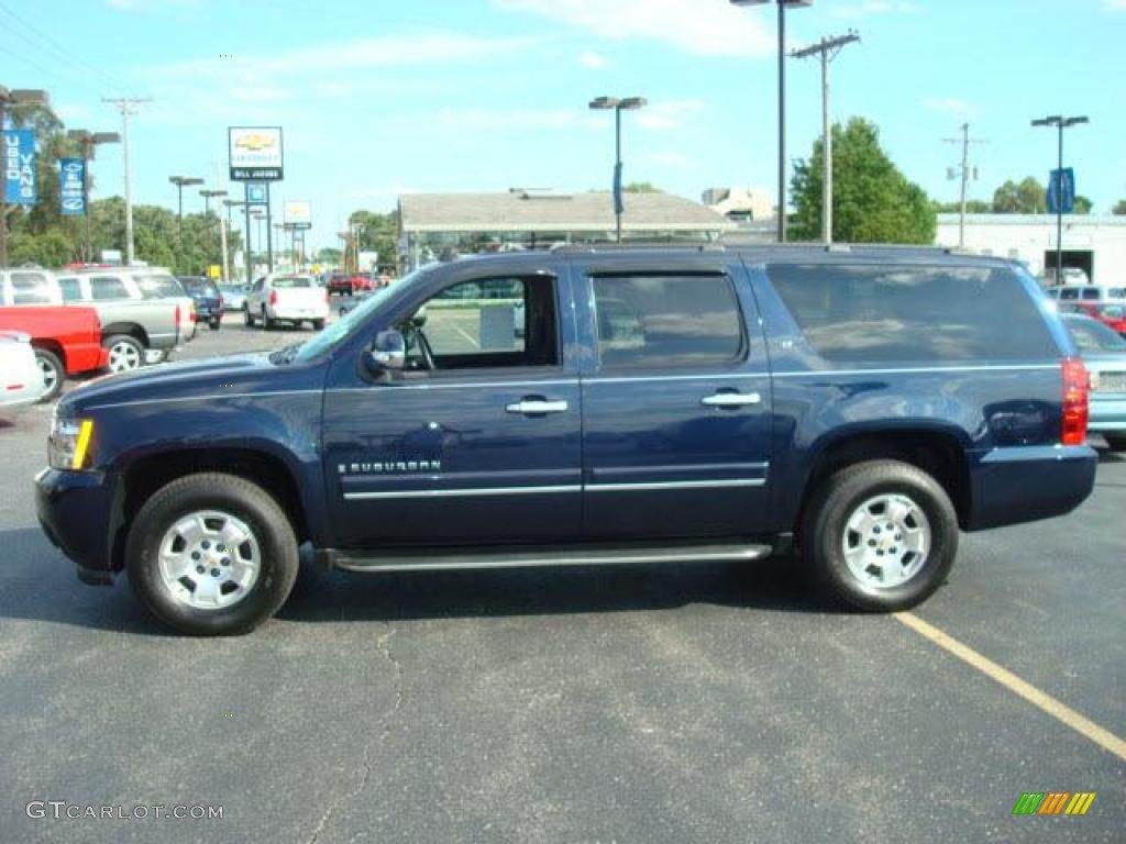 2008 Suburban 1500 LT - Dark Blue Metallic / Light Titanium/Dark Titanium photo #1