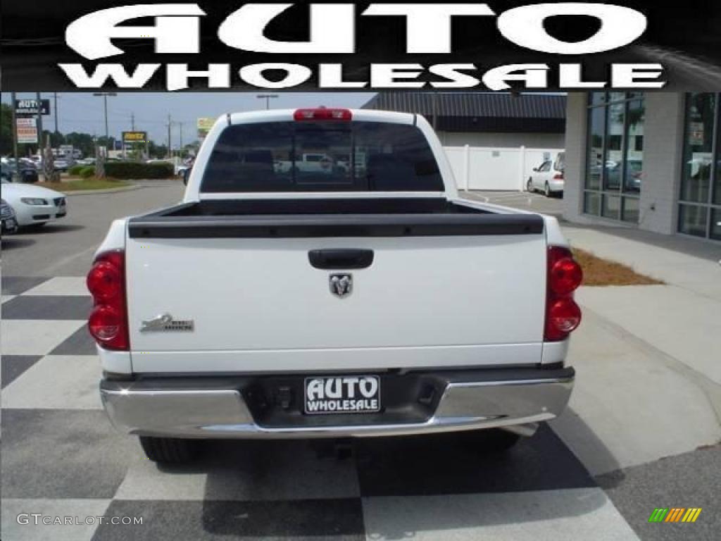 2008 Ram 1500 Big Horn Edition Quad Cab - Bright White / Khaki photo #3