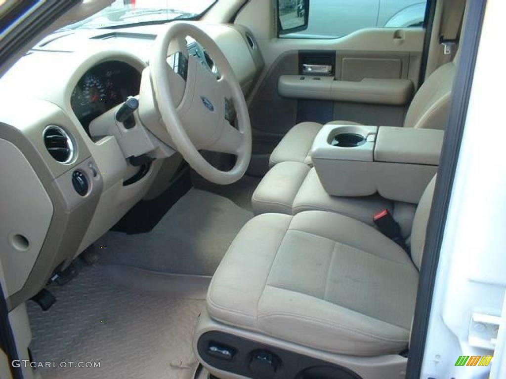 2006 F150 XLT SuperCrew 4x4 - Oxford White / Tan photo #8