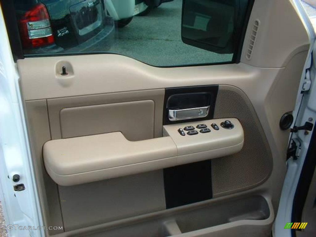 2006 F150 XLT SuperCrew 4x4 - Oxford White / Tan photo #9
