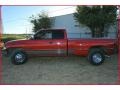 1997 Flame Red Dodge Ram 3500 Laramie Extended Cab Dually  photo #2