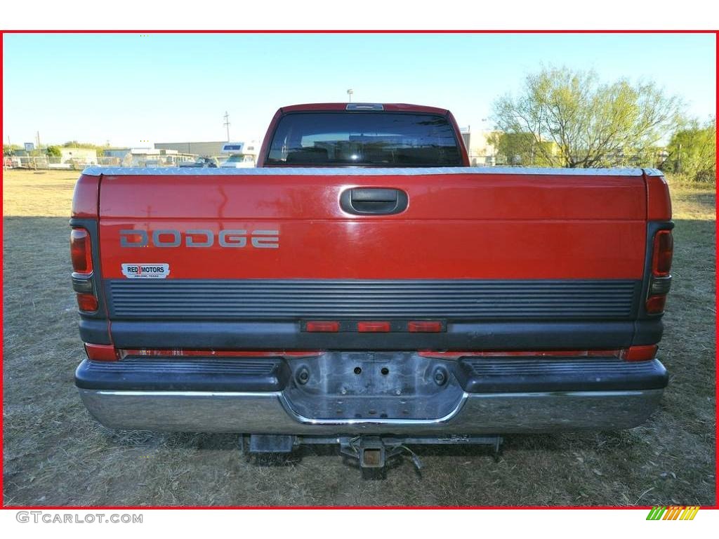 1997 Ram 3500 Laramie Extended Cab Dually - Flame Red / Gray photo #4