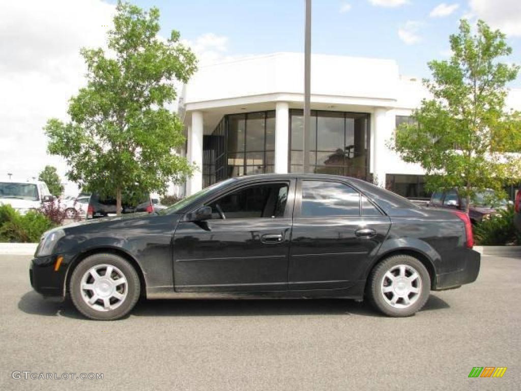 2003 CTS Sedan - Sable Black / Light Gray/Ebony photo #1