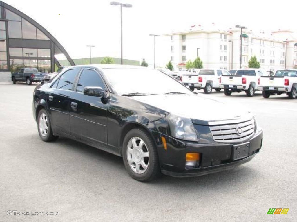 2003 CTS Sedan - Sable Black / Light Gray/Ebony photo #3