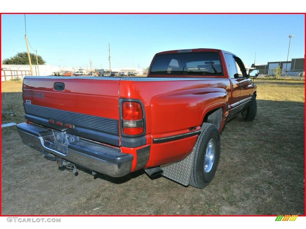 1997 Ram 3500 Laramie Extended Cab Dually - Flame Red / Gray photo #7
