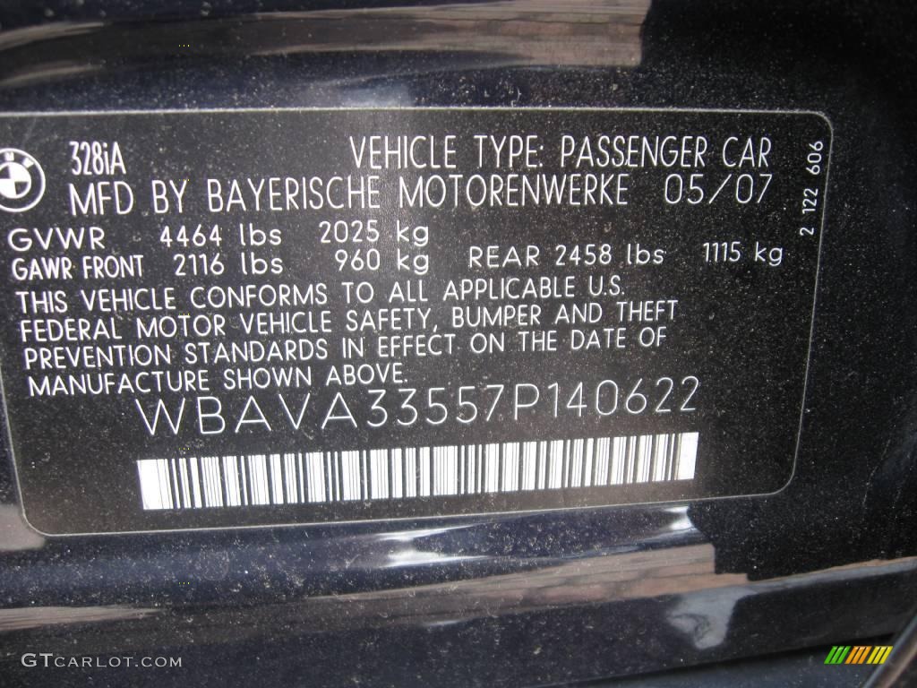 2007 3 Series 328i Sedan - Monaco Blue Metallic / Grey photo #25