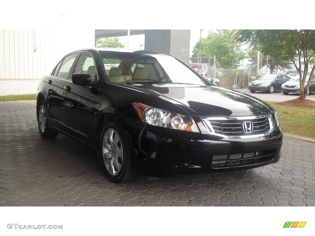 2008 Accord EX-L Sedan - Nighthawk Black Pearl / Ivory photo #1