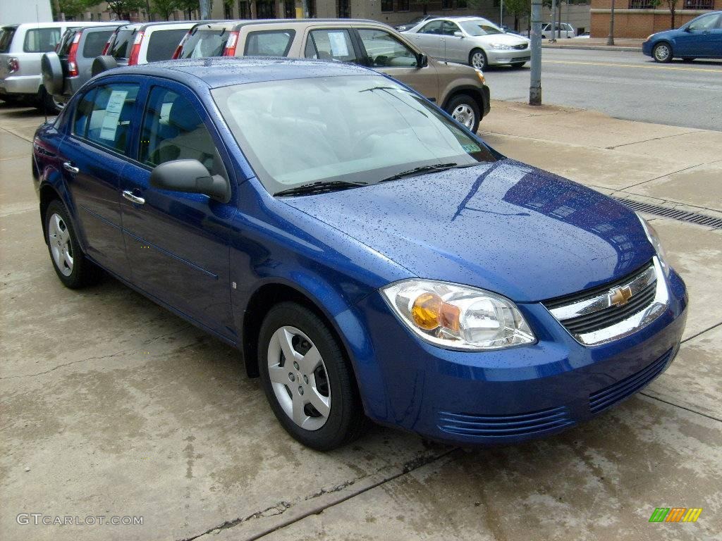 2007 Cobalt LS Sedan - Laser Blue Metallic / Gray photo #6