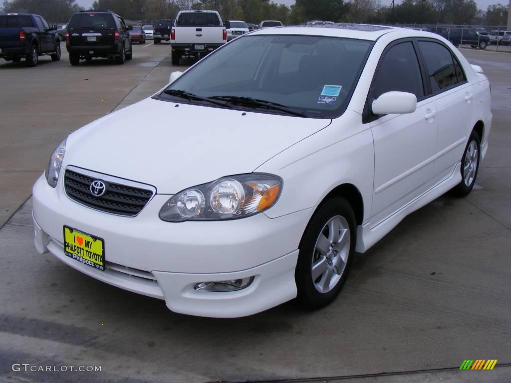2008 Super White Toyota Corolla S 1532930 Gtcarlot Com