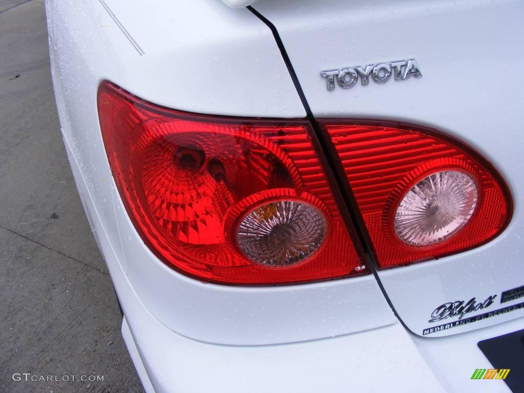 2008 Corolla S - Super White / Dark Charcoal photo #9