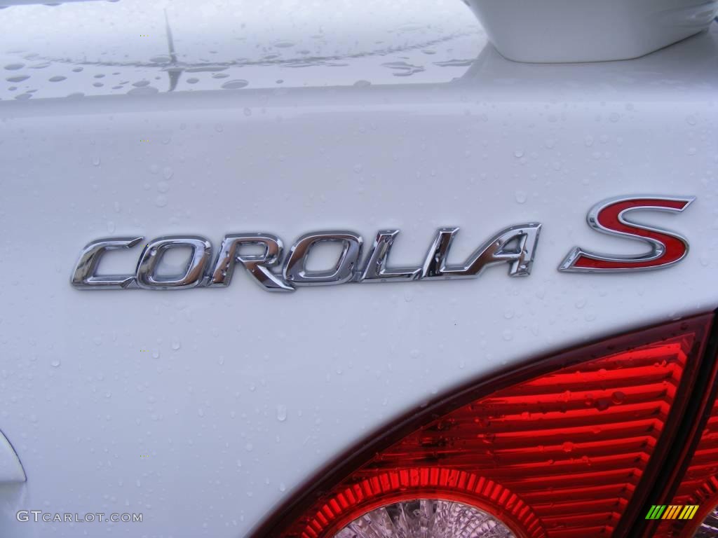 2008 Corolla S - Super White / Dark Charcoal photo #11