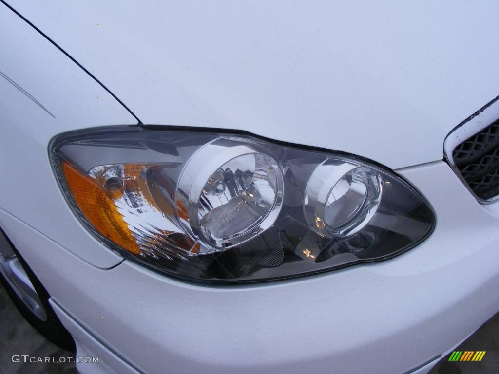 2008 Corolla S - Super White / Dark Charcoal photo #16