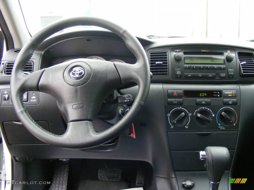 2008 Corolla S - Super White / Dark Charcoal photo #31