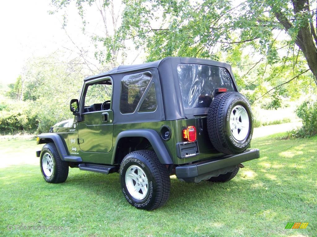 2006 Wrangler Sport 4x4 - Jeep Green Metallic / Dark Slate Gray photo #2