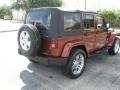 2007 Red Rock Crystal Pearl Jeep Wrangler Unlimited Sahara  photo #5