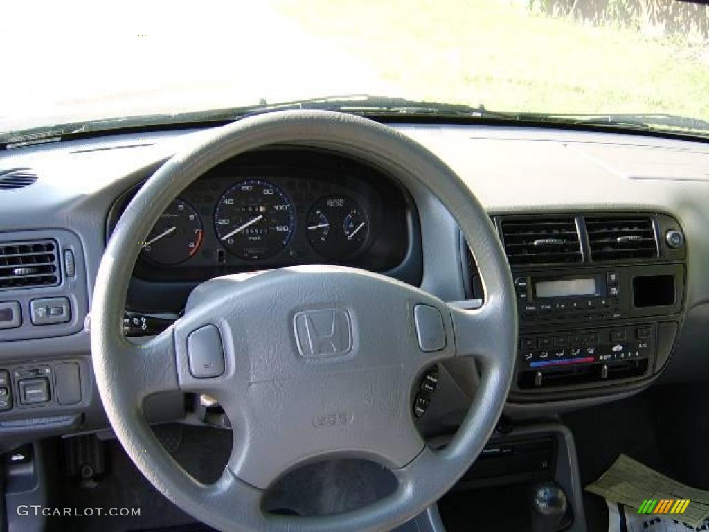 1998 Civic EX Coupe - Dark Green Pearl Metallic / Gray photo #7