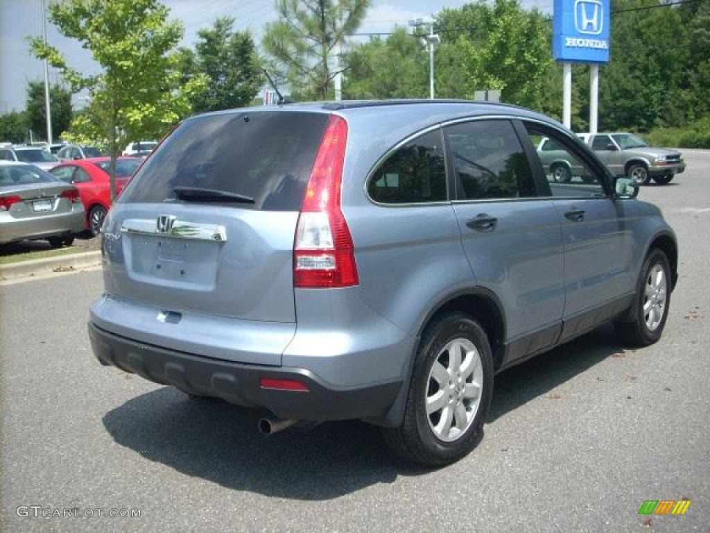 2008 CR-V EX 4WD - Glacier Blue Metallic / Gray photo #3