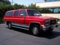 1991 Victory Red GMC Suburban R2500  photo #17