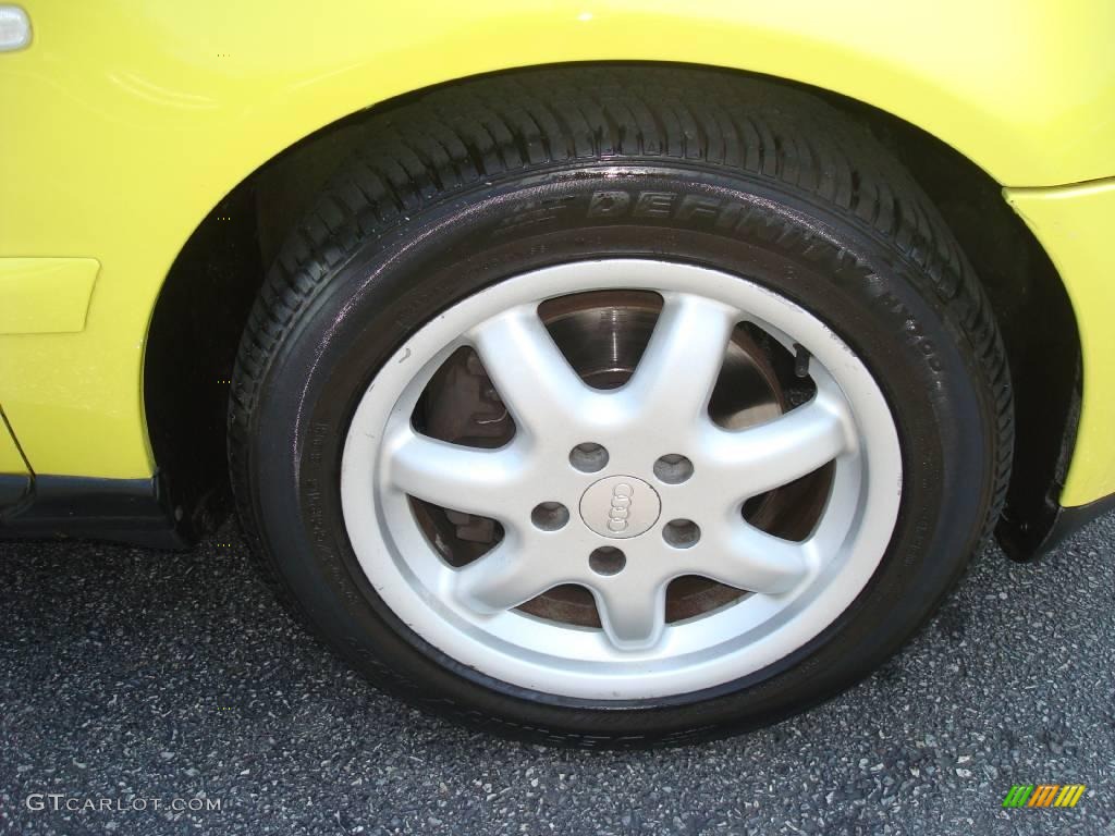 1999 A4 1.8T quattro Sedan - Brilliant Yellow / Onyx photo #29