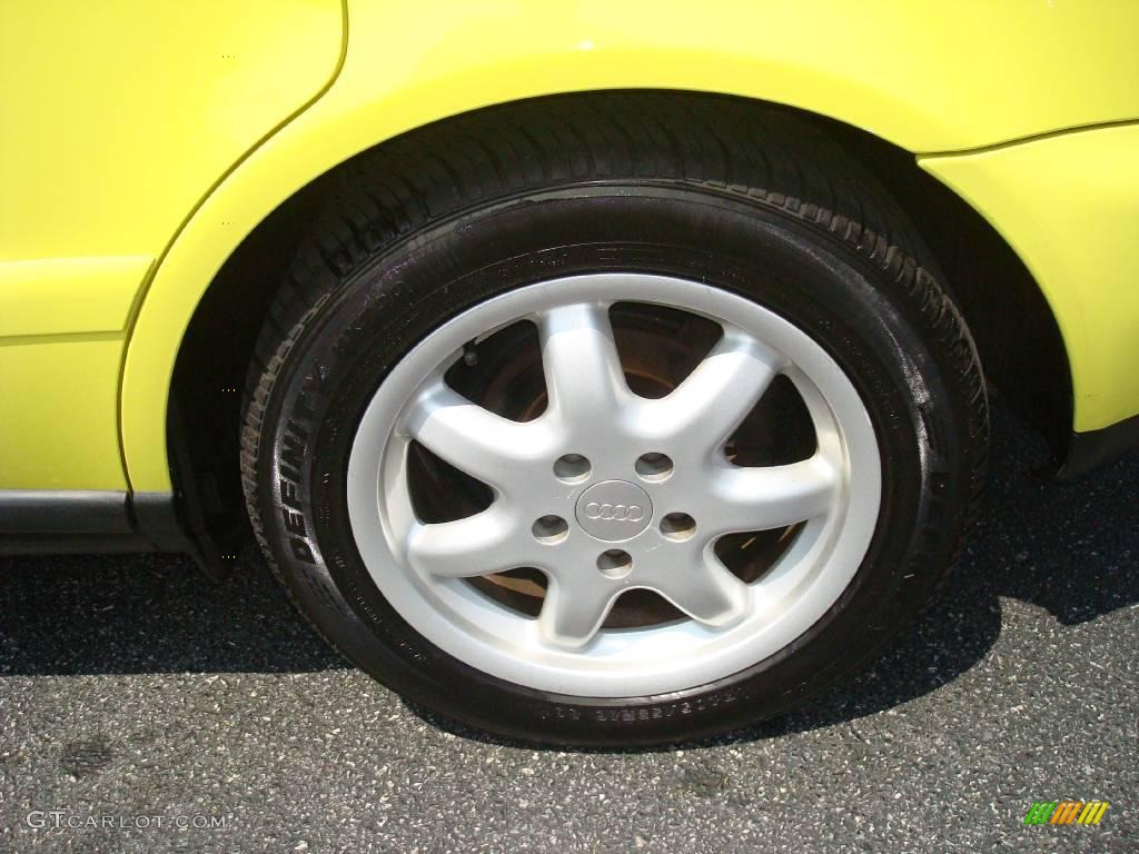 1999 A4 1.8T quattro Sedan - Brilliant Yellow / Onyx photo #31