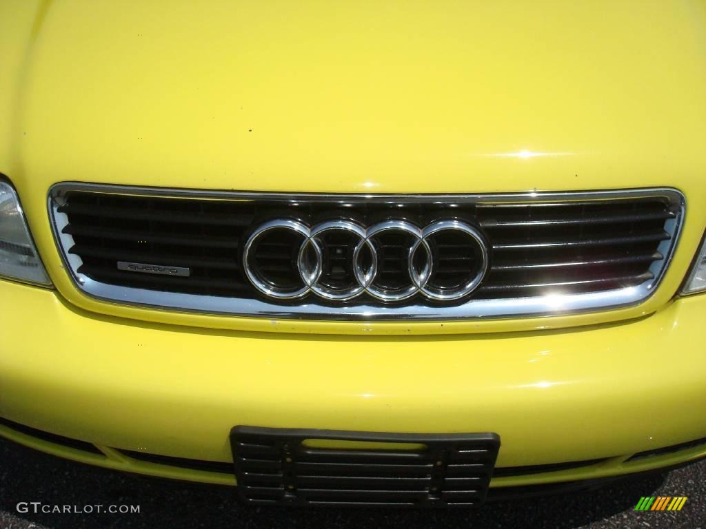 1999 A4 1.8T quattro Sedan - Brilliant Yellow / Onyx photo #35