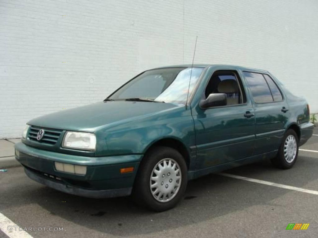 1996 Jetta GL Sedan - Sequoia Green Metallic / Grey photo #1