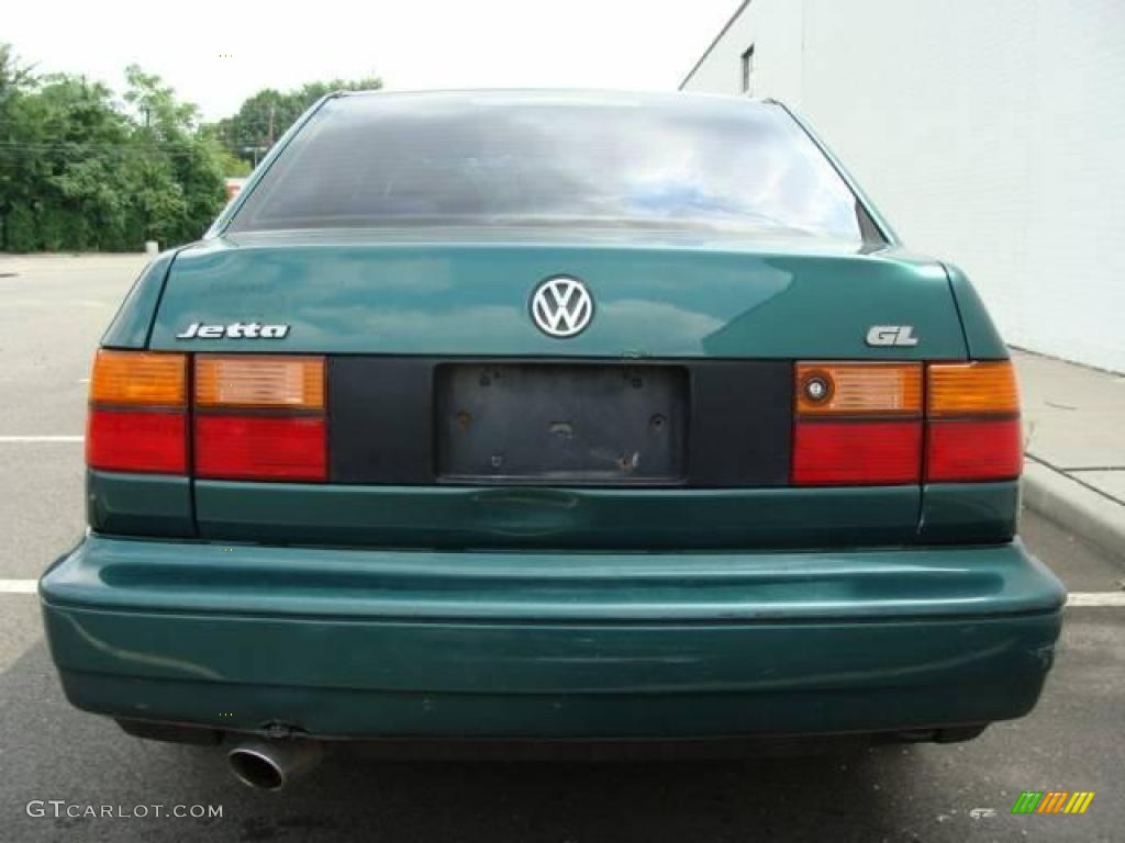 1996 Jetta GL Sedan - Sequoia Green Metallic / Grey photo #5