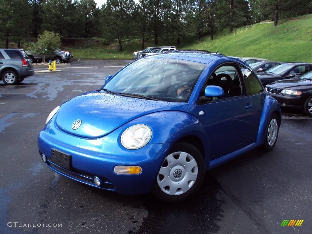 2000 New Beetle GLS Coupe - Techno Blue Metallic / Black photo #1