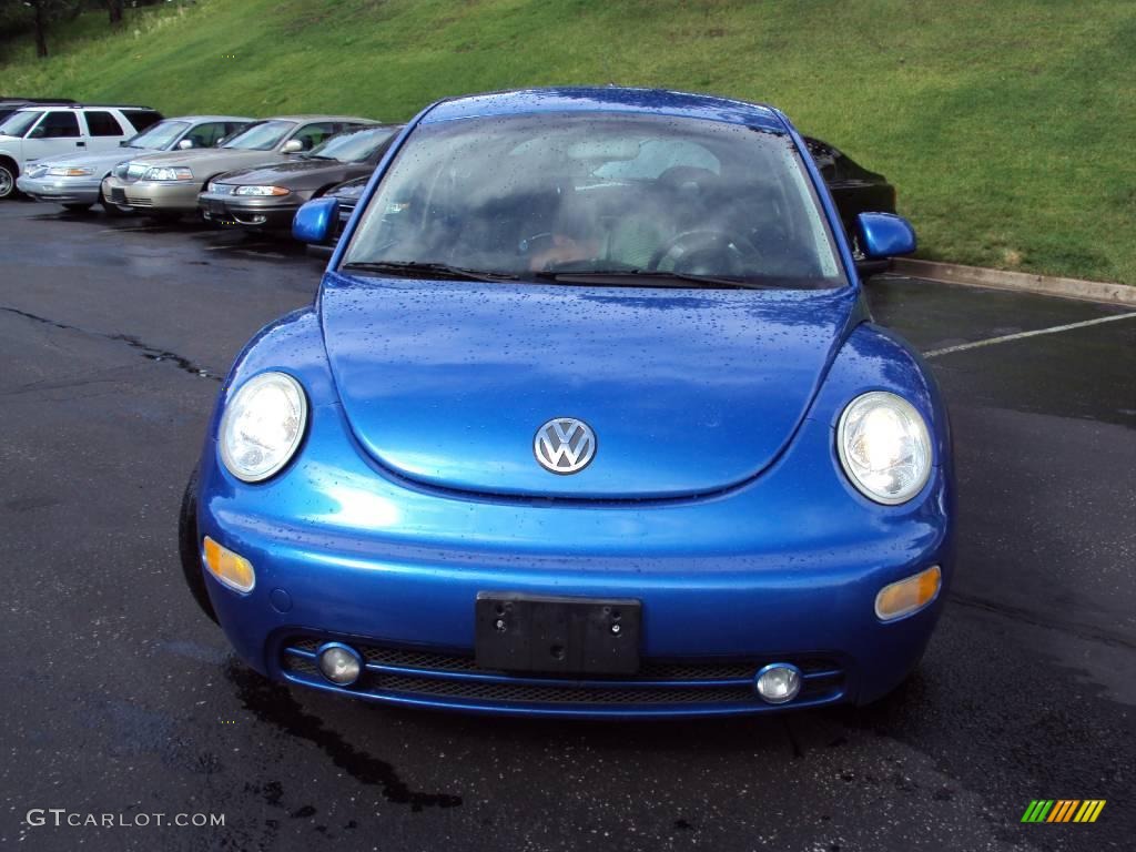 2000 New Beetle GLS Coupe - Techno Blue Metallic / Black photo #2