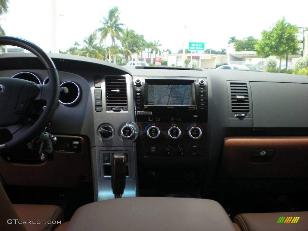 2010 Tundra Platinum CrewMax 4x4 - Black / Red Rock photo #35