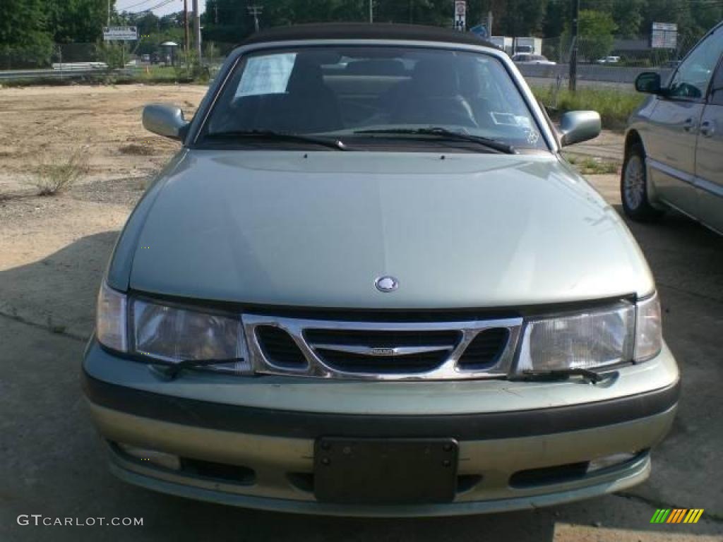 2002 9-3 SE Convertible - Sun Green Metallic / Charcoal Gray photo #1