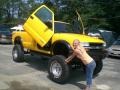 2002 Flame Yellow Chevrolet S10 ZR2 Extended Cab 4x4  photo #2