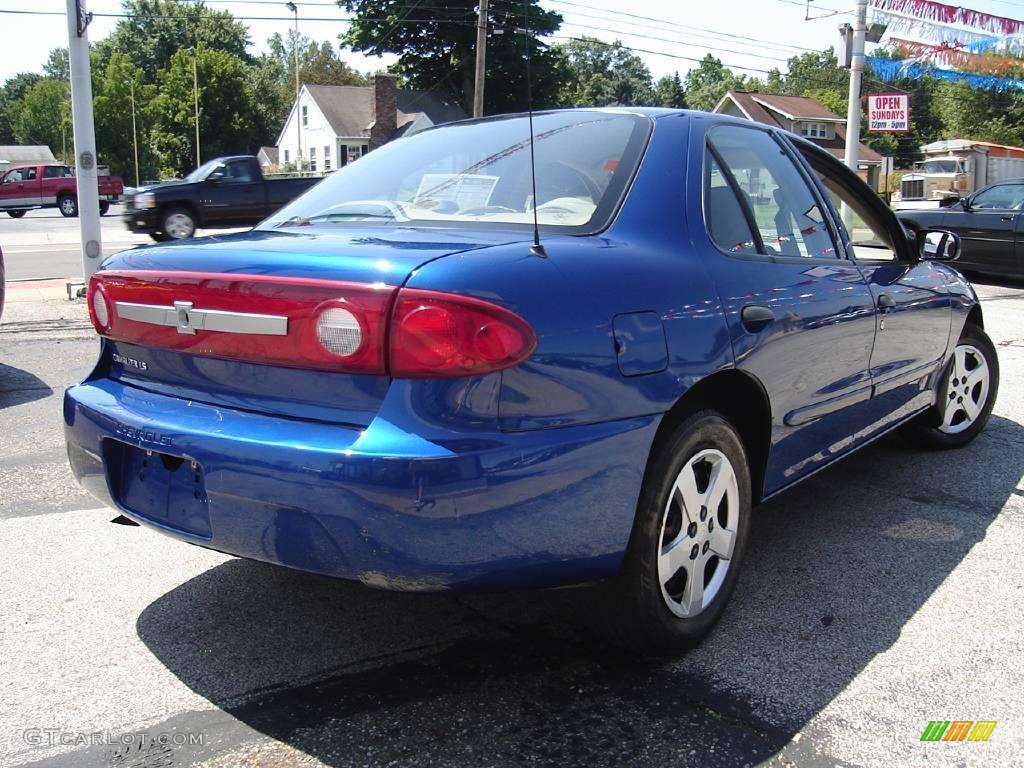 2003 Cavalier LS Sedan - Arrival Blue Metallic / Neutral Beige photo #5