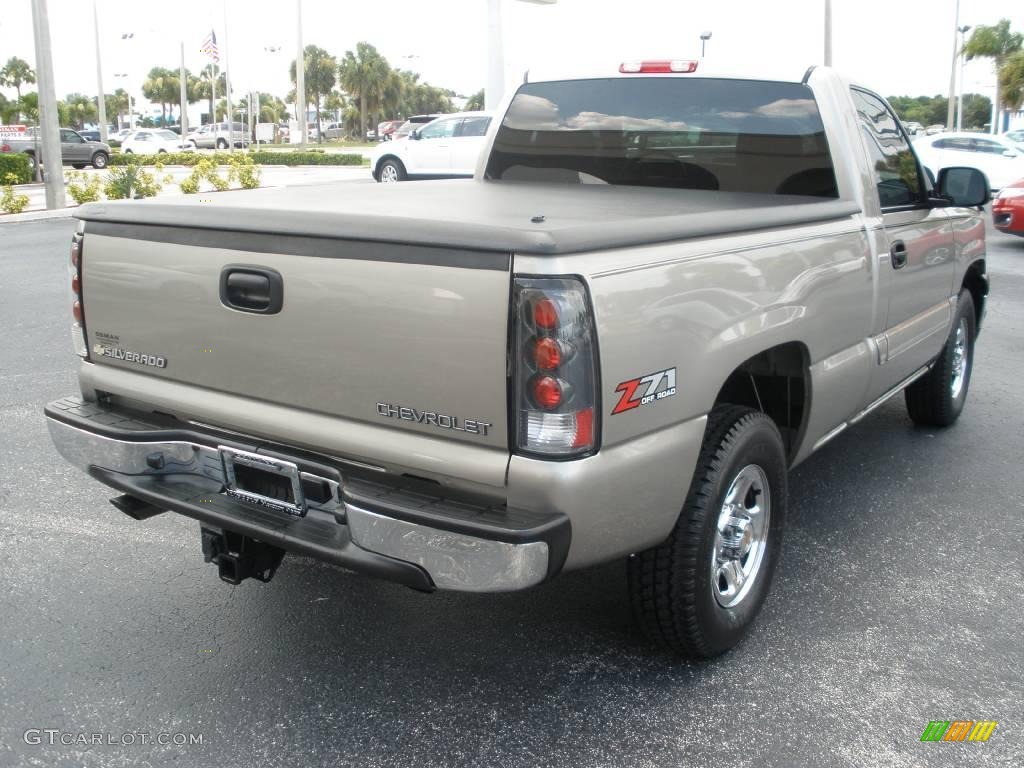 2003 Silverado 1500 LS Regular Cab 4x4 - Light Pewter Metallic / Dark Charcoal photo #5