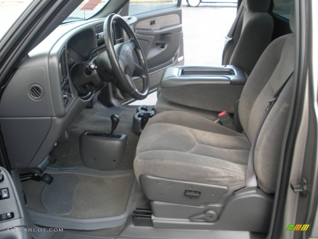 2003 Silverado 1500 LS Regular Cab 4x4 - Light Pewter Metallic / Dark Charcoal photo #14