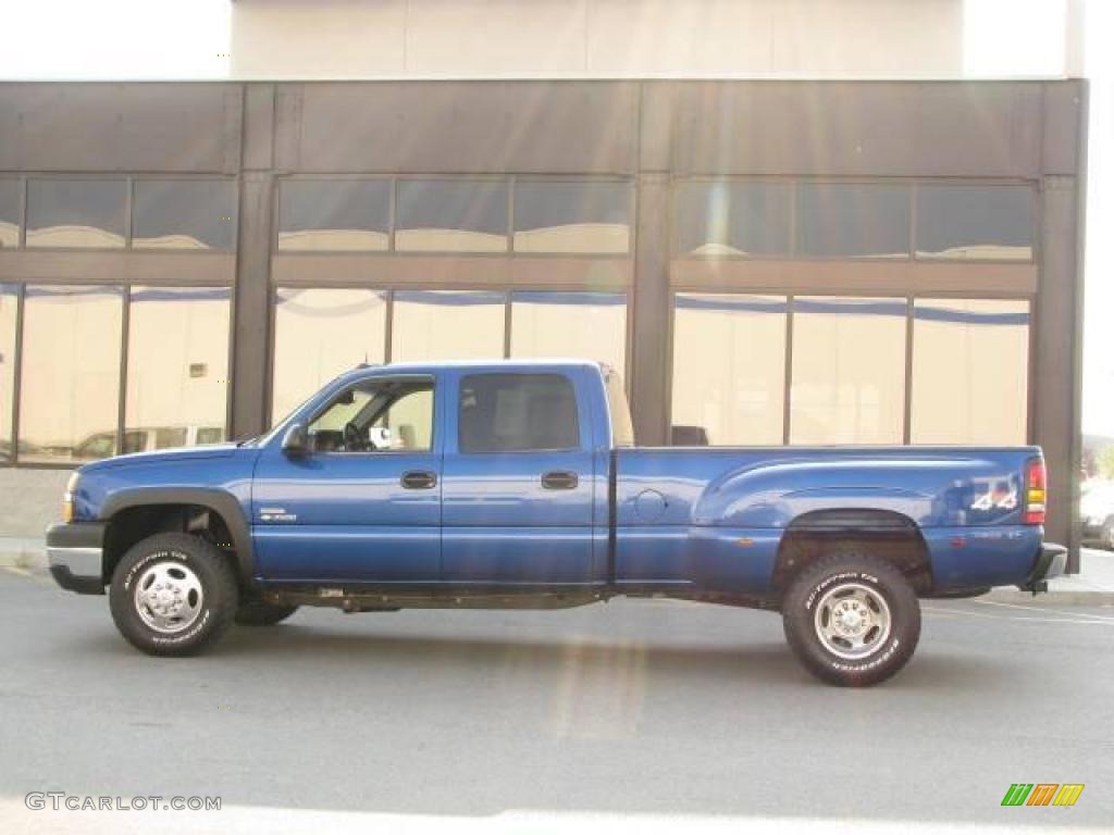 2003 Silverado 3500 LT Crew Cab 4x4 Dually - Arrival Blue Metallic / Medium Gray photo #1