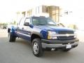 2003 Arrival Blue Metallic Chevrolet Silverado 3500 LT Crew Cab 4x4 Dually  photo #3