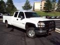 2007 Summit White Chevrolet Silverado 2500HD LS Extended Cab 4x4 Utility Truck  photo #3