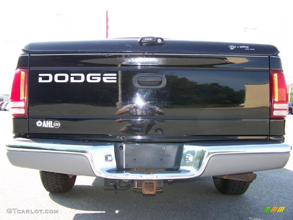 2000 Dakota SLT Extended Cab - Black / Agate photo #6