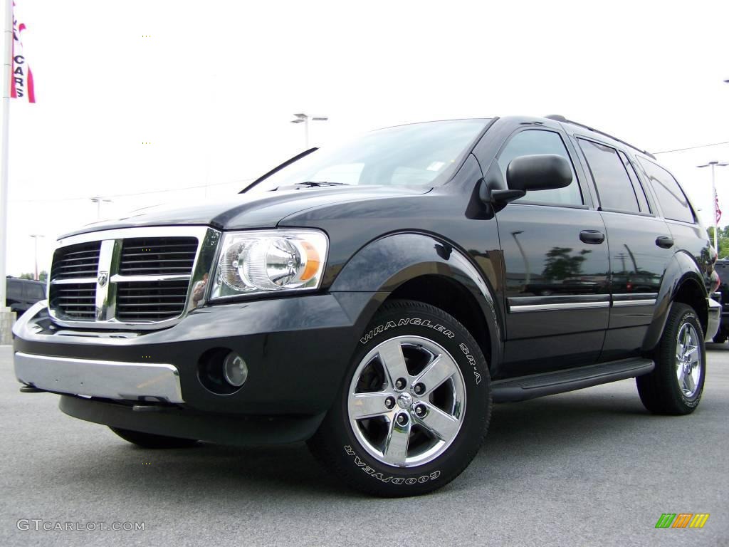 2007 Durango Limited 4x4 - Brilliant Black / Dark Slate Gray/Light Slate Gray photo #5