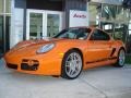 Orange 2008 Porsche Cayman S Sport