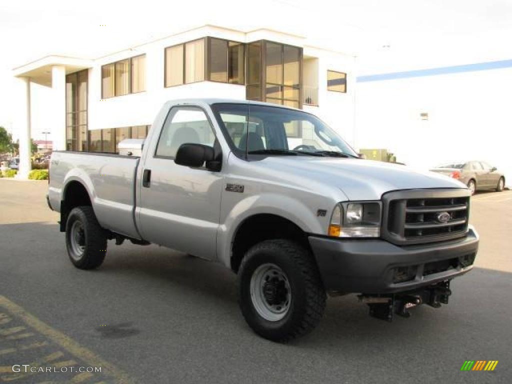 2003 F350 Super Duty XL Regular Cab 4x4 - Silver Metallic / Medium Flint photo #4