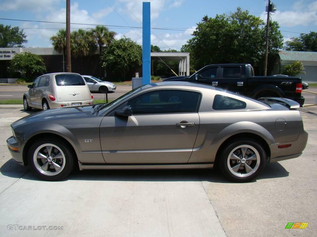 2005 Mustang GT Deluxe Coupe - Mineral Grey Metallic / Medium Parchment photo #5