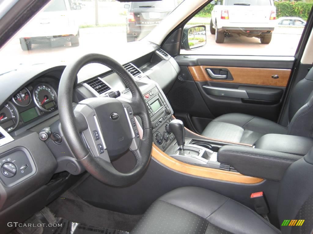 Ebony Black Interior 2006 Land Rover Range Rover Sport Supercharged Photo #15485936