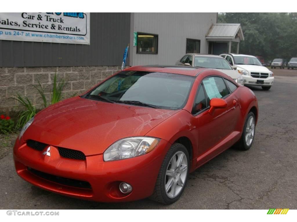 2006 Eclipse GT Coupe - Sunset Orange Pearlescent / Dark Charcoal photo #1