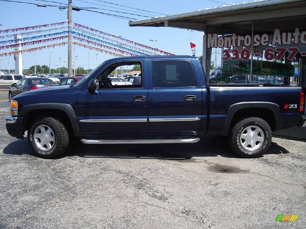 2006 Sierra 1500 SLT Crew Cab 4x4 - Deep Blue Metallic / Dark Pewter photo #2